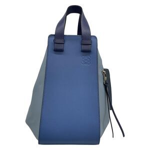 Loewe Hammock Bag Medium Handbag Light Blue Blue